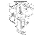Whirlpool ED22MKXRWR2 air flow and control parts diagram