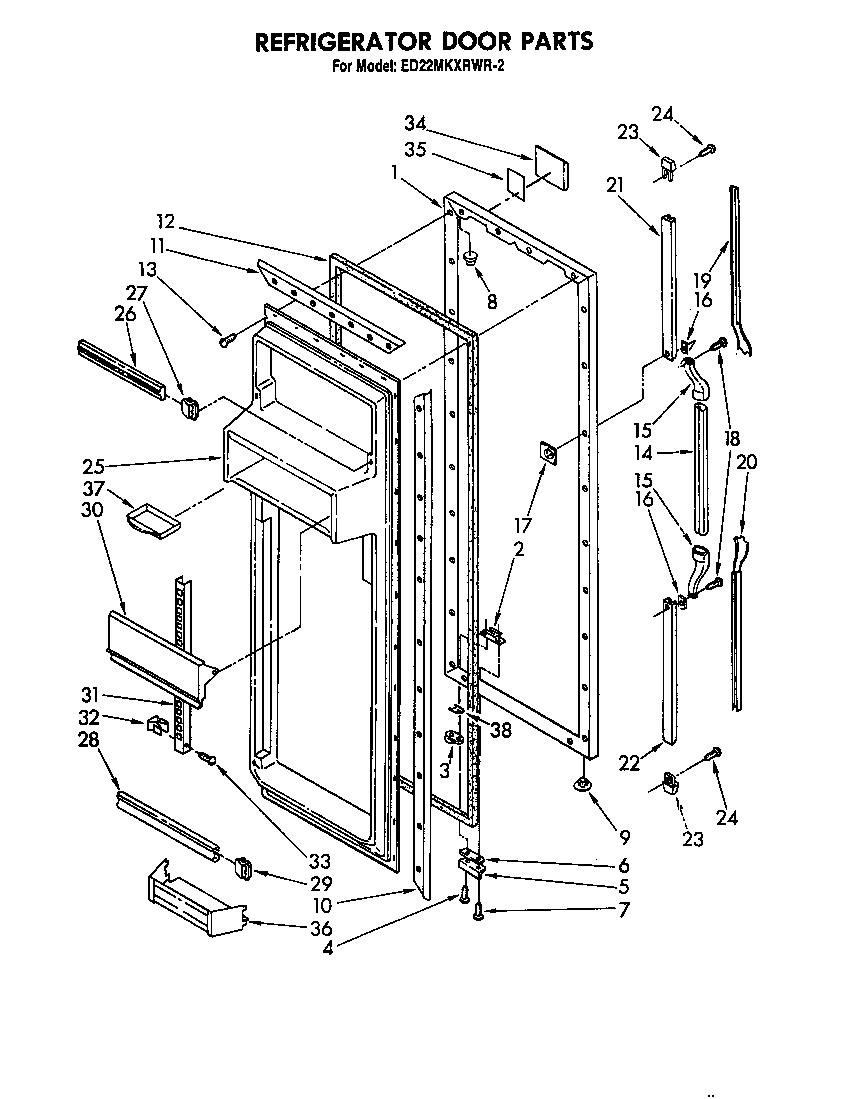 REFRIGERATOR DOOR PARTS