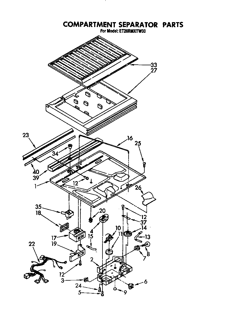 Compartment separator