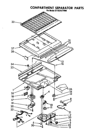 Compartment separator