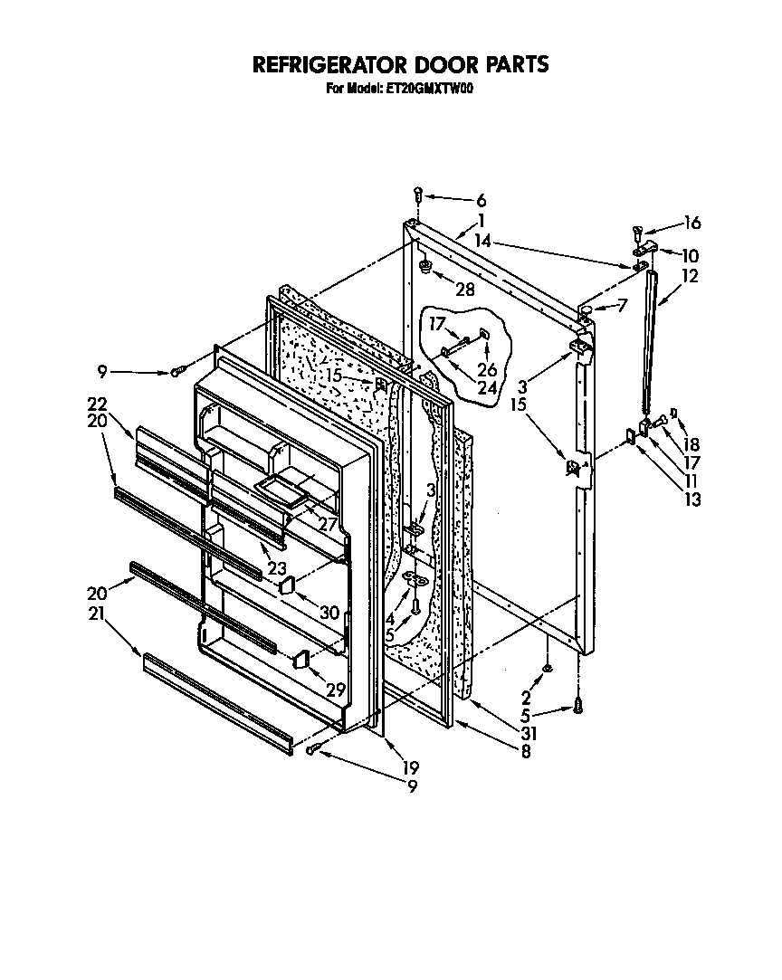 Refrigerator door