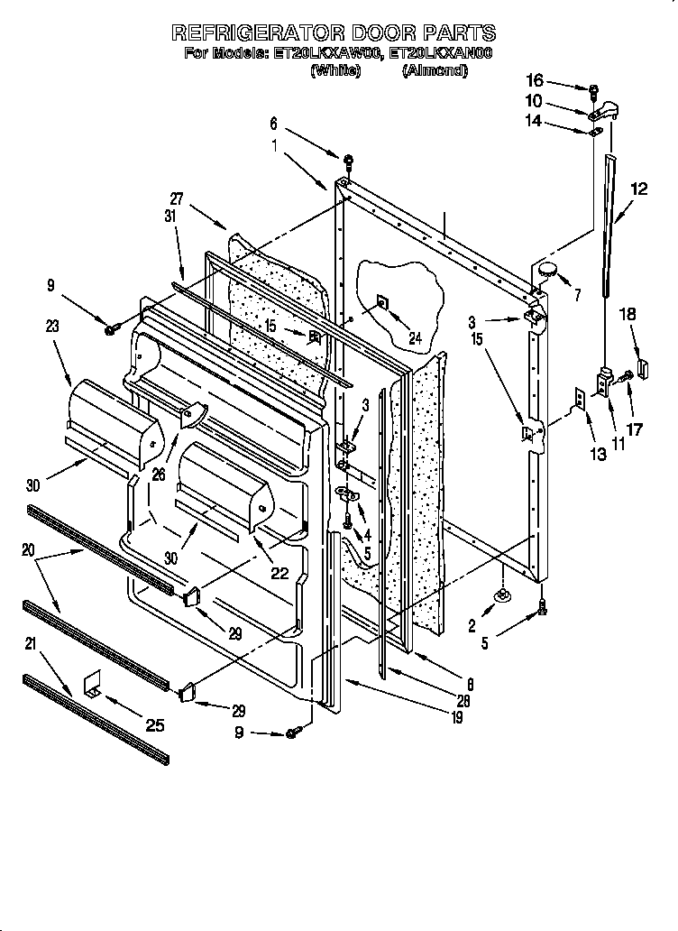 Refrigerator door