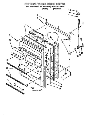 Refrigerator door