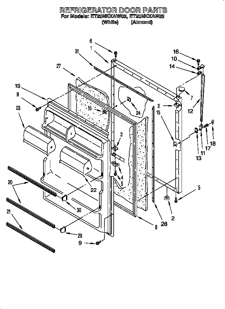 Refrigerator door