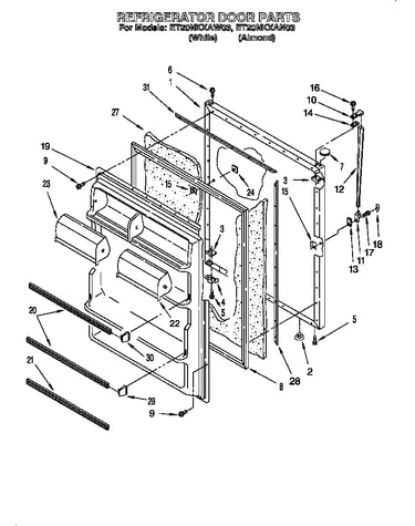 Refrigerator door