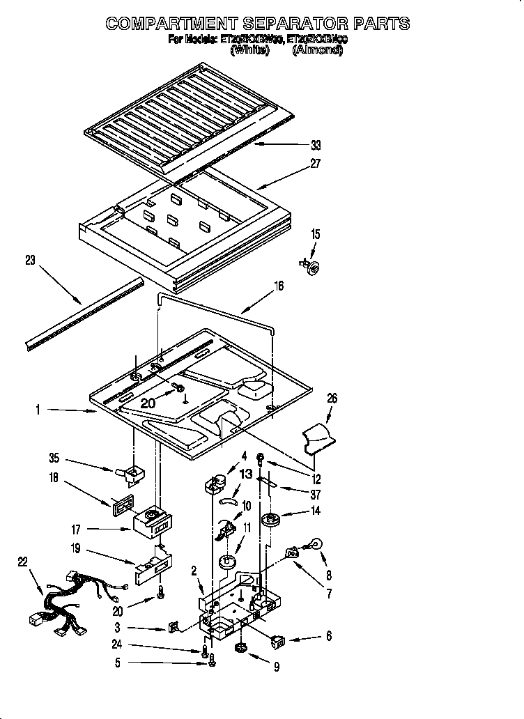 Compartment separator