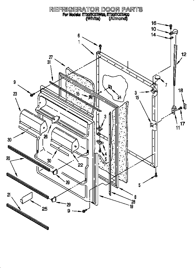 Refrigerator door