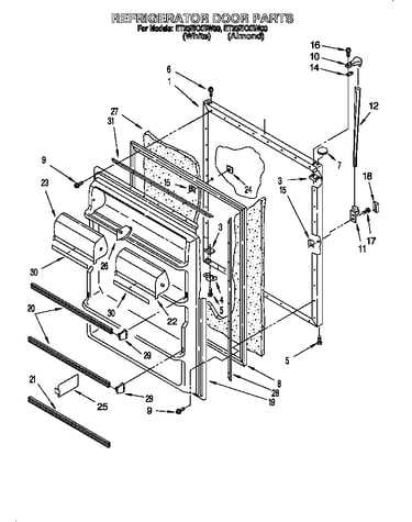 Refrigerator door