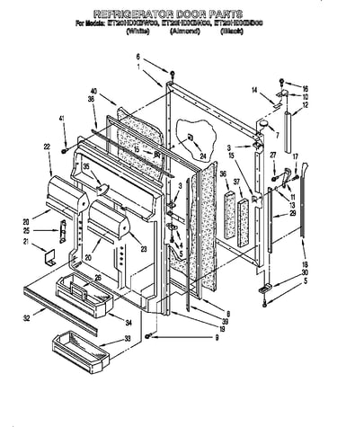 Refrigerator door