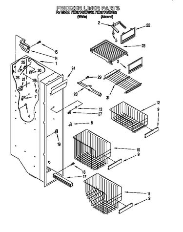 Freezer liner