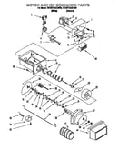 Motor and ice container