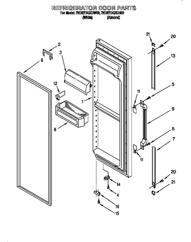 Refrigerator door