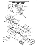 Motor and ice container