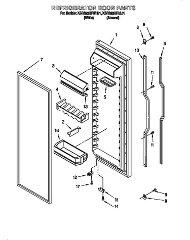 Refrigerator door