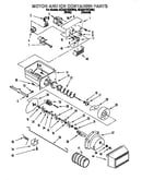 Motor and ice container