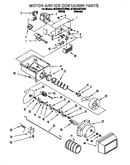 Motor and ice container