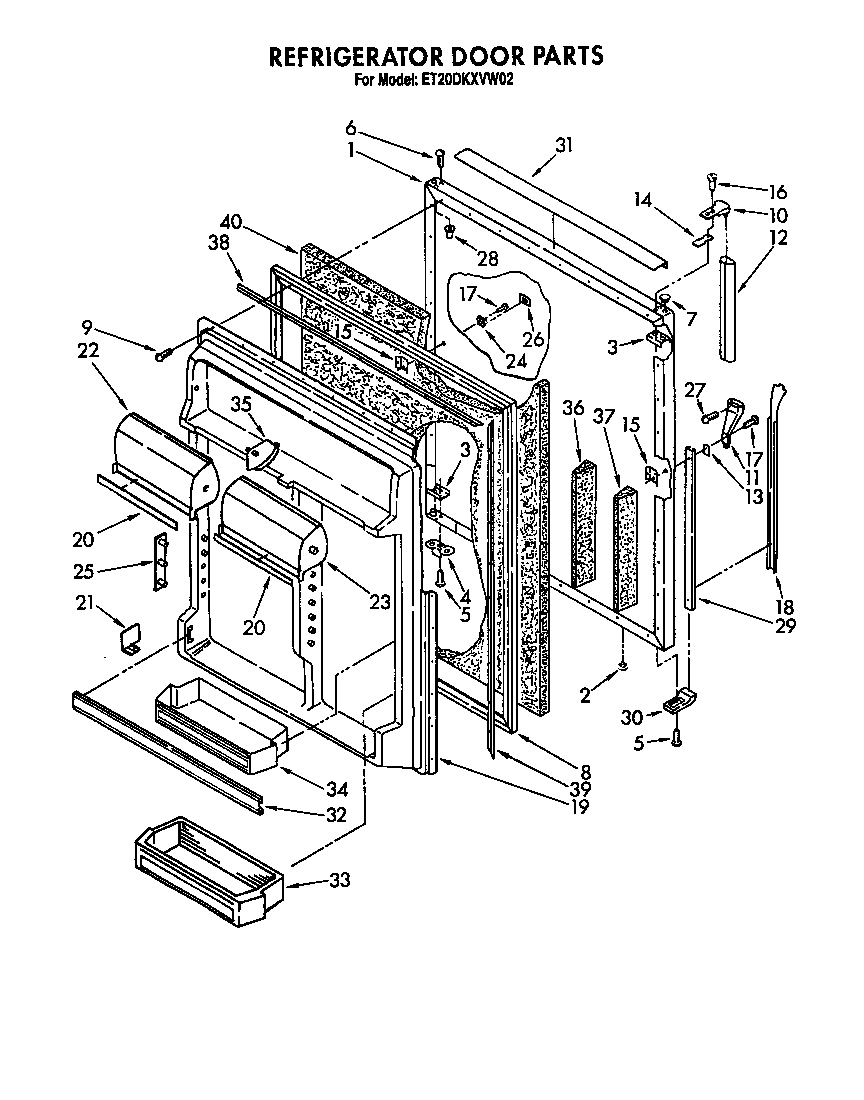 Refrigerator door