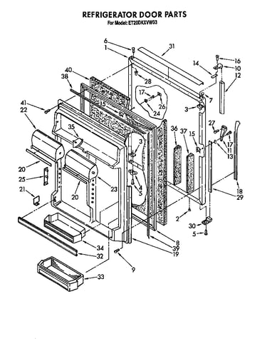 Refrigerator door