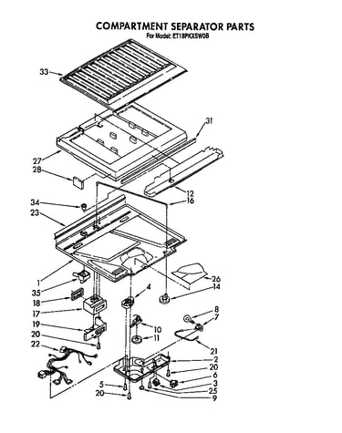 Compartment separator