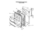 Whirlpool ET18PKXSW0B refrigerator door diagram