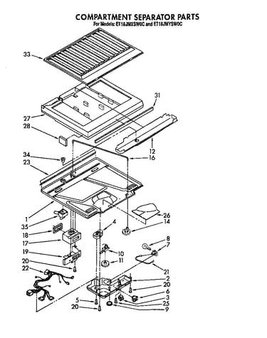 Compartment separator