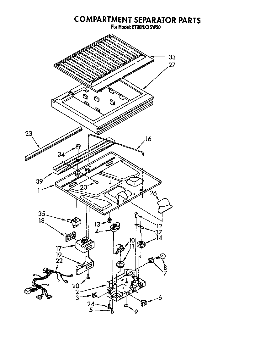 Compartment separator
