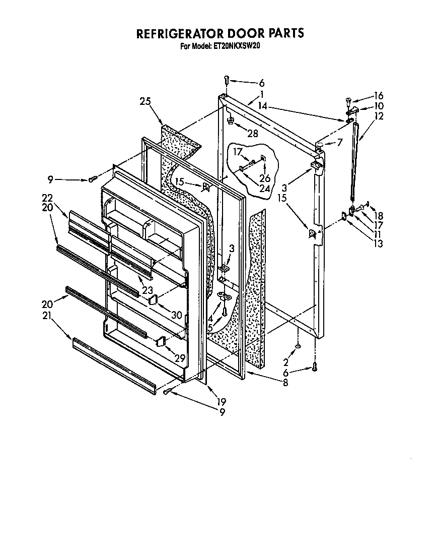 Refrigerator door