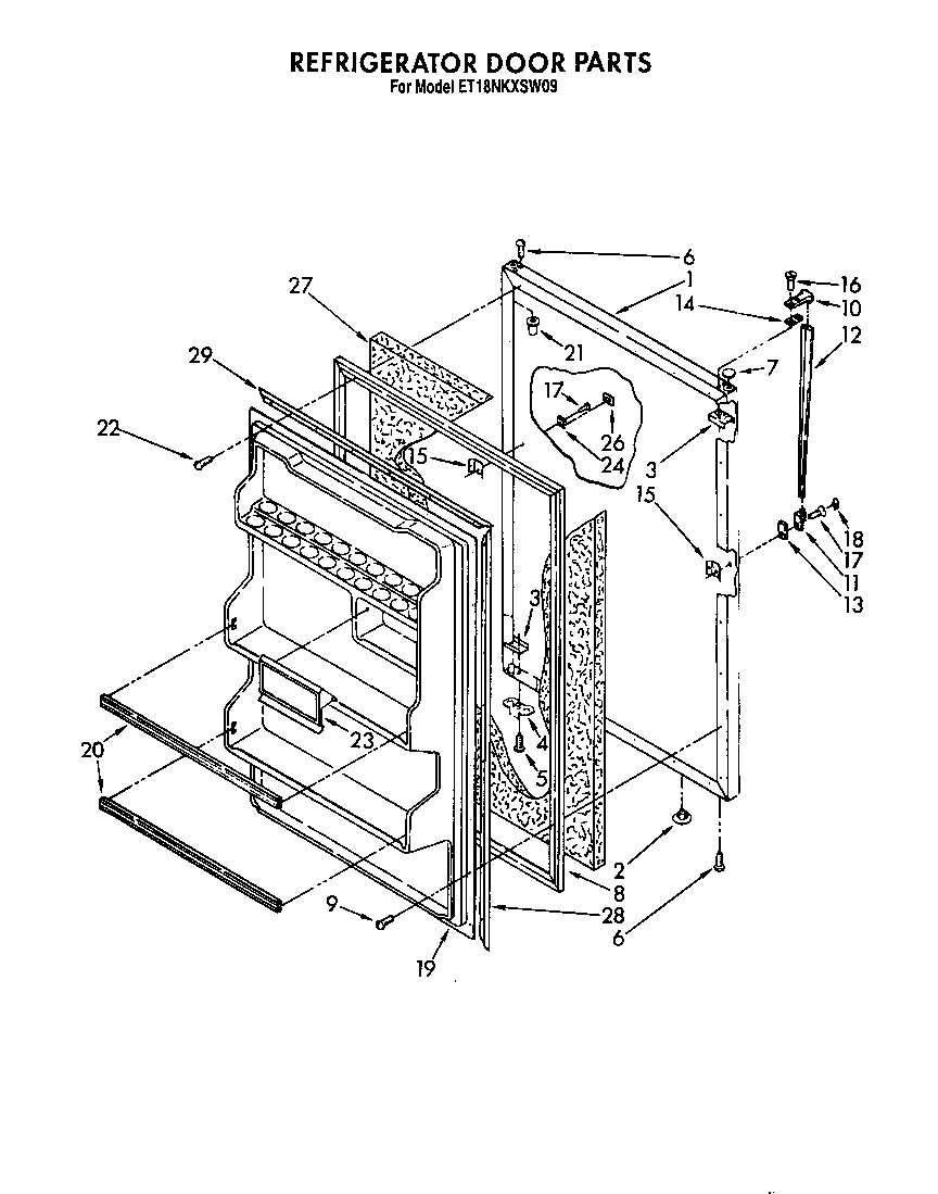 Refrigerator door