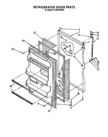 Refrigerator door