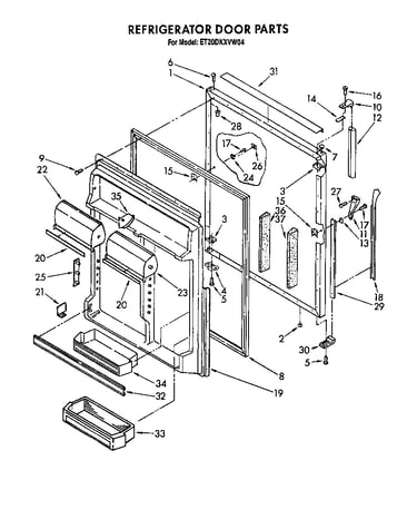 Refrigerator door