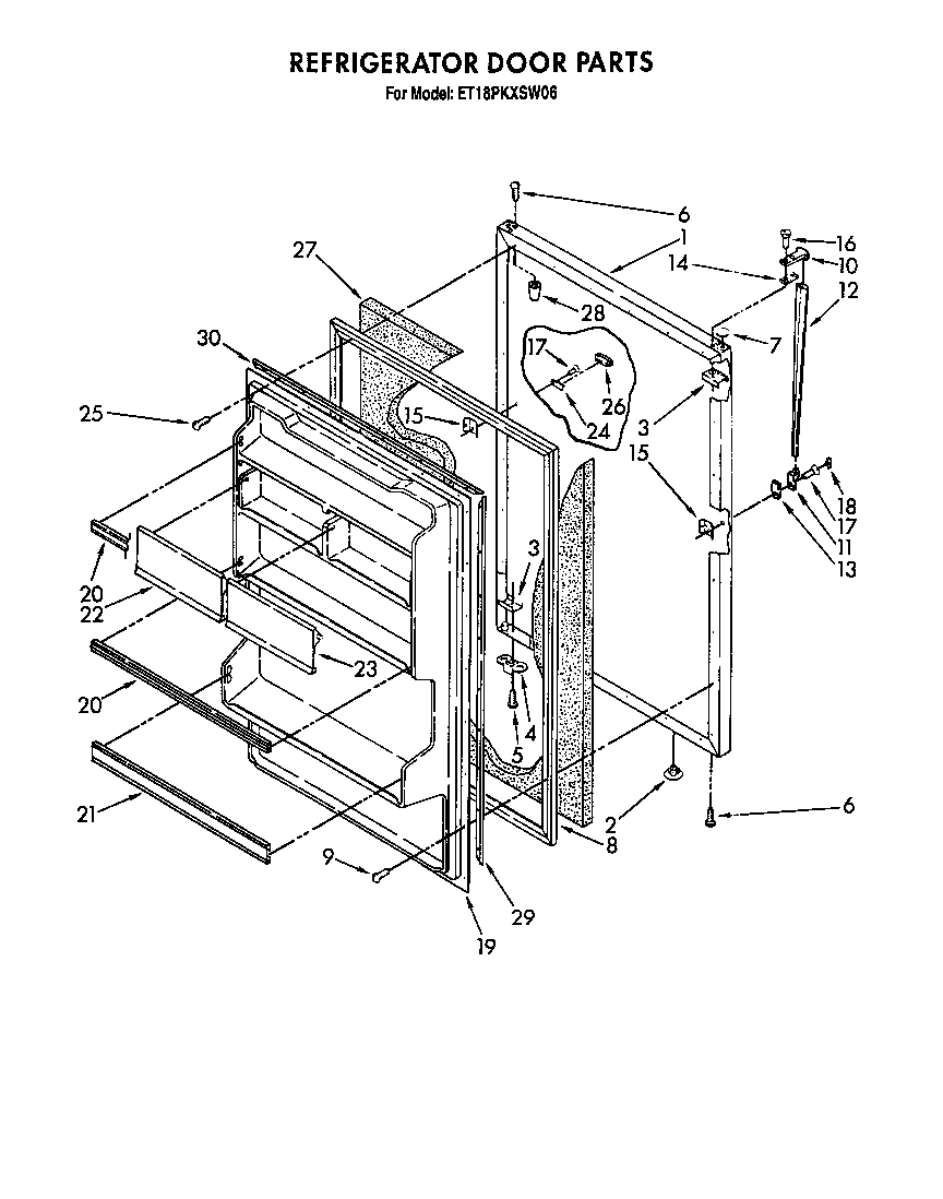 Refrigerator door