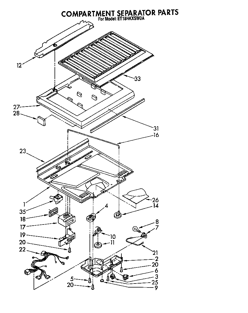 Compartment separator