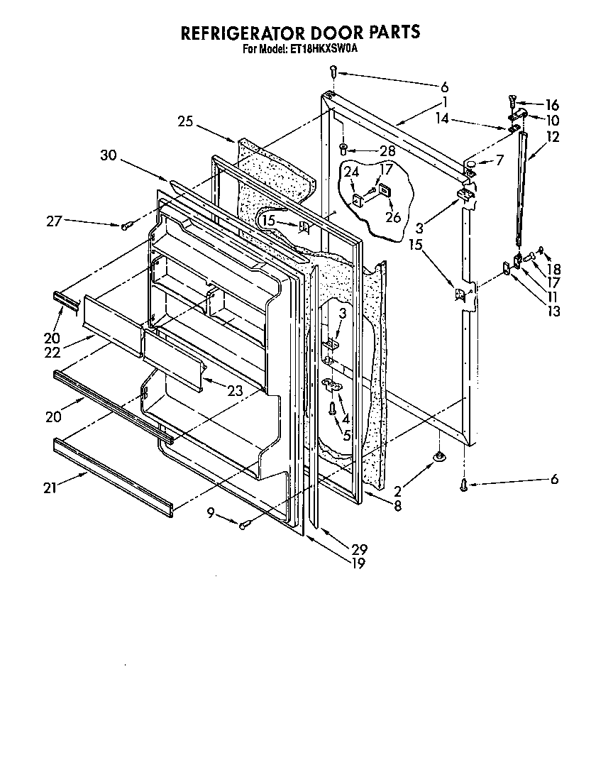 Refrigerator door