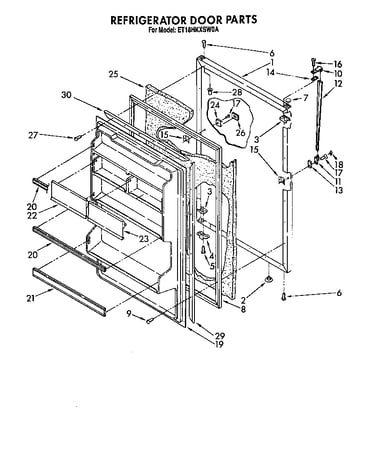 Refrigerator door