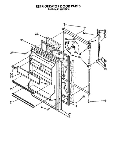 Refrigerator door
