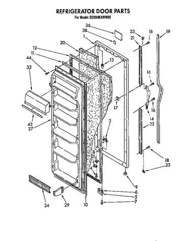 Refrigerator door