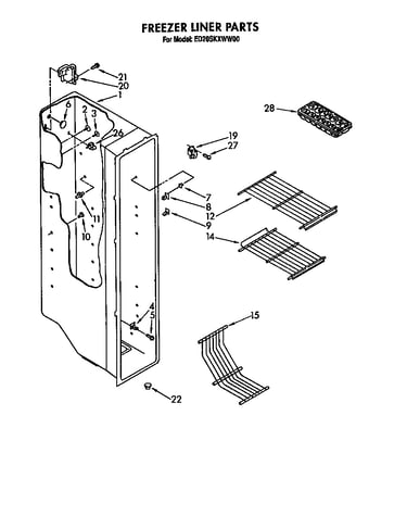 Freezer liner