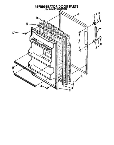 Refrigerator door