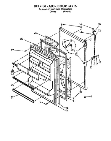 Refrigerator door