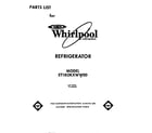 Whirlpool ET18OKXWW00 front cover diagram