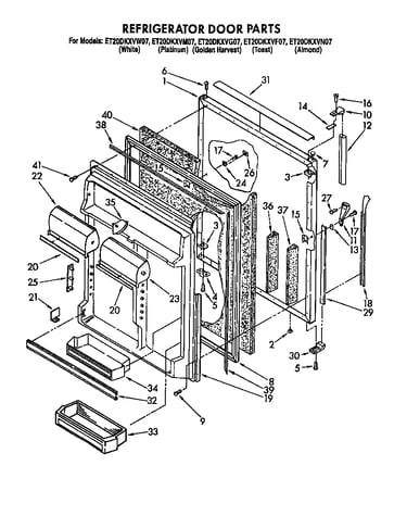 Refrigerator door