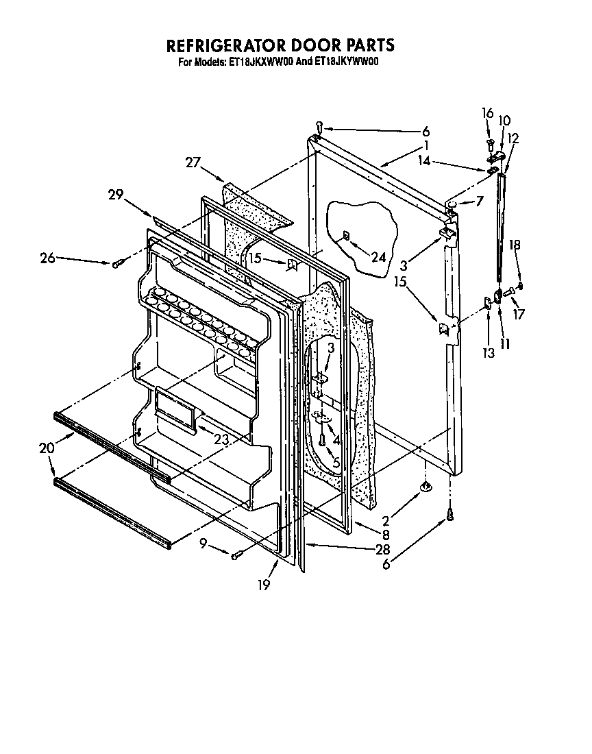 Refrigerator door