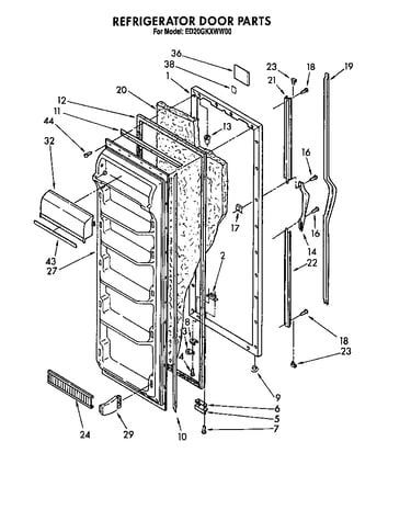 Refrigerator door