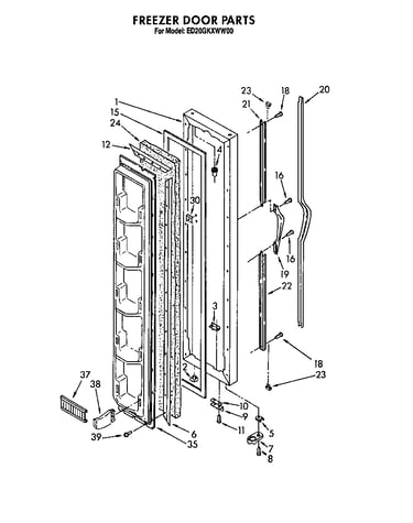 Freezer door