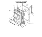 Whirlpool ET16JMXSW04 refrigerator door diagram