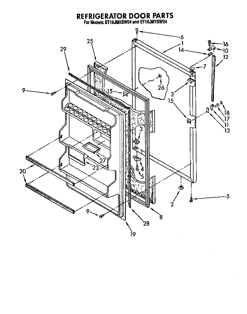 Refrigerator door