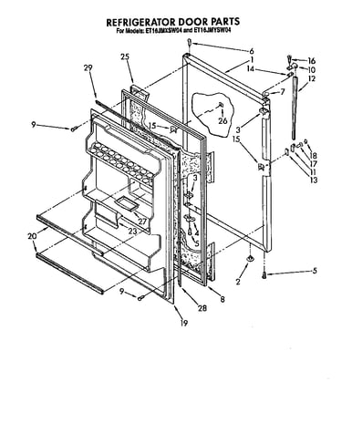 Refrigerator door
