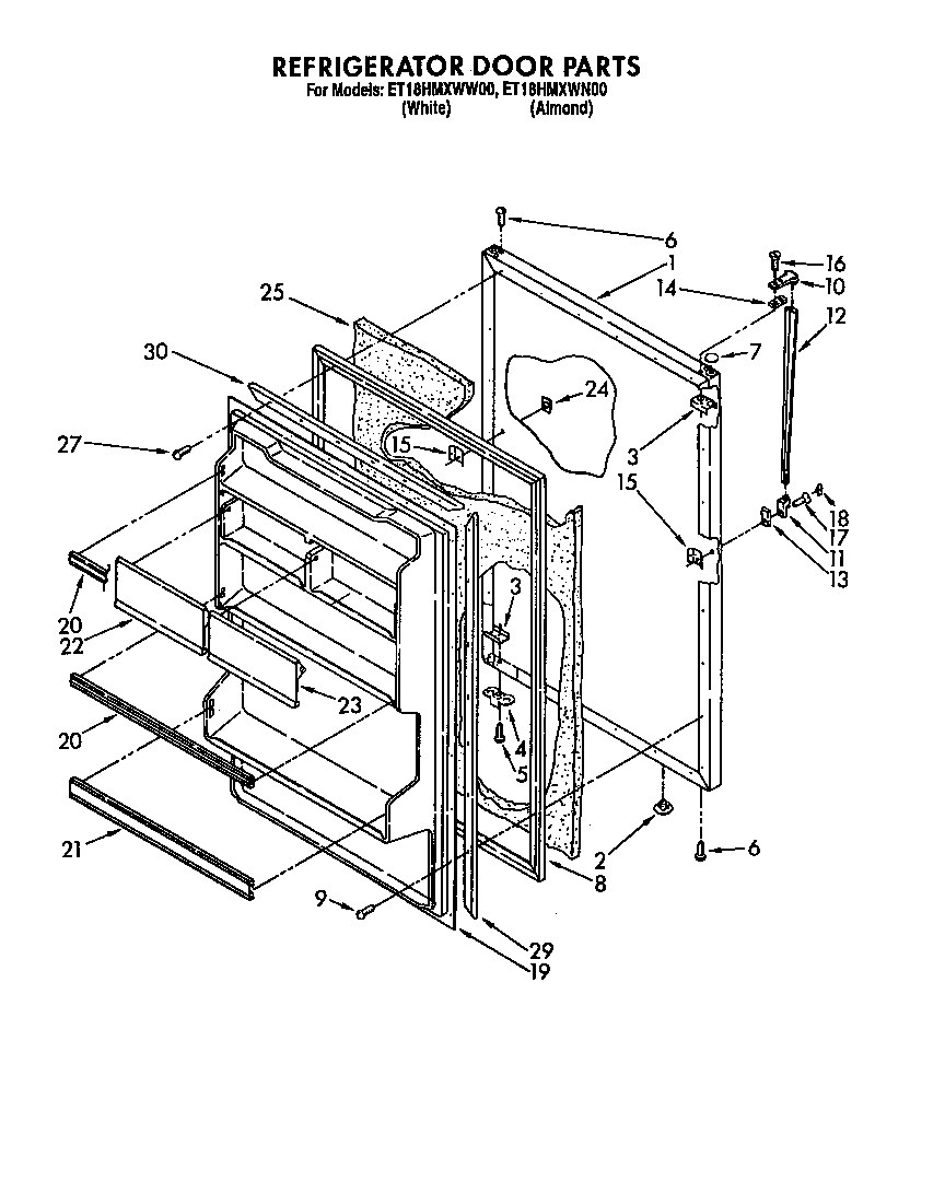 Refrigerator door