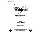 Whirlpool ED20ZKXXN00 front cover diagram