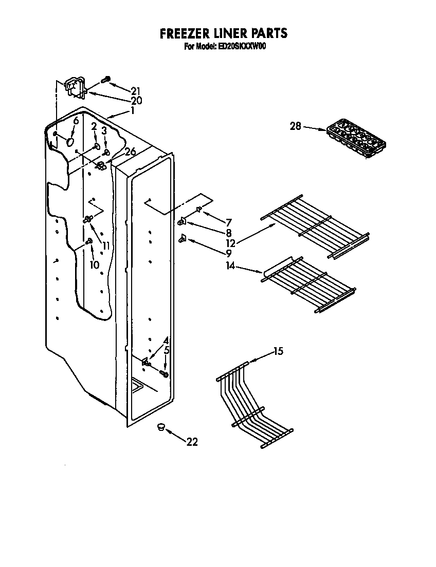 Freezer liner